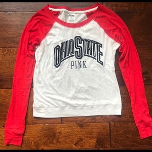 PINK OSU long sleeve tee